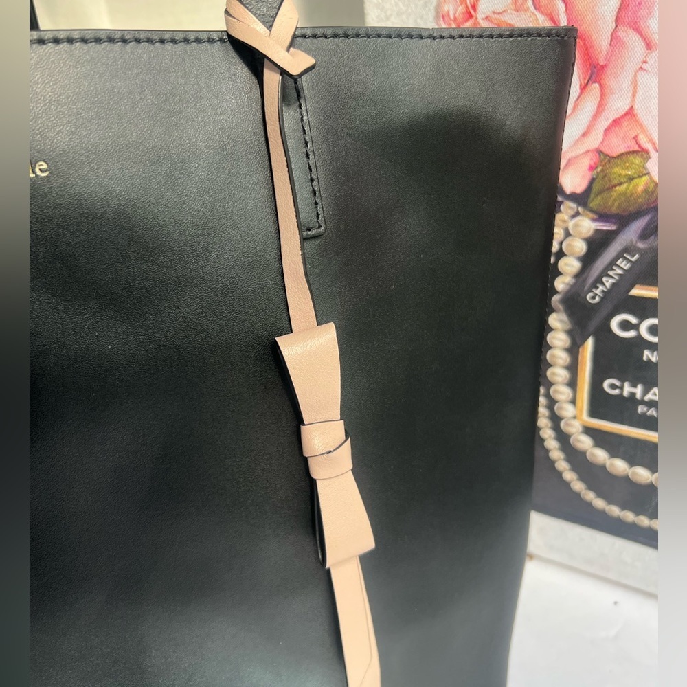 Kate Spade Lawton Way black Leather Tote Bag - Picture 4 of 13